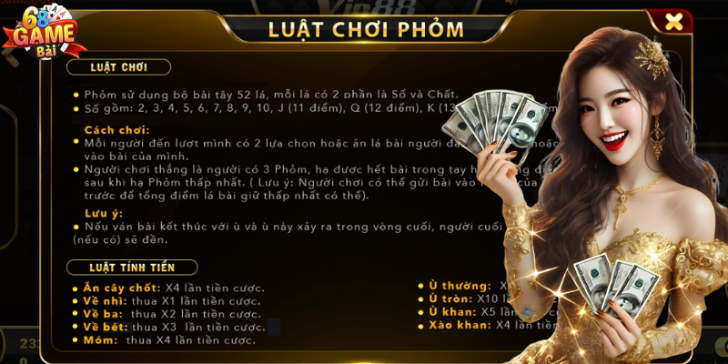 Cách xác định thắng thua trong bài phỏm